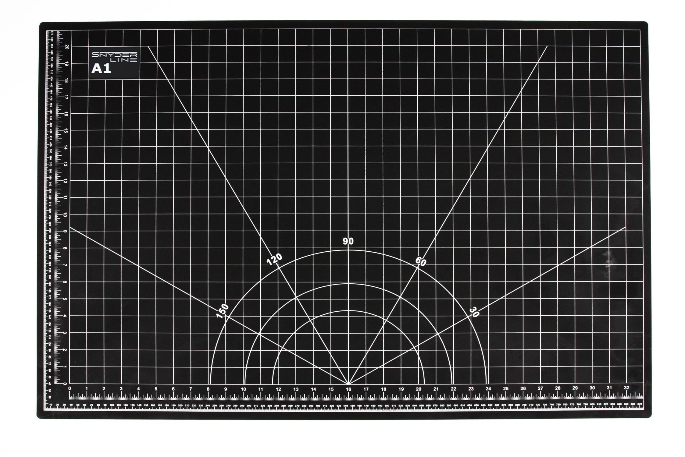 Mata do cięcia A1 60 x 90 cm, niebieska/czarna – samoregenerująca się mata do cięcia A1, 5-warstwowa i odporna na cięcie, z obu stron, bardzo duża podkładka do majsterkowania i cięcia do