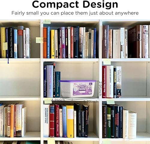 Miniatura 7 de W&E Choice Absorbentes de humedad con aroma a lavanda, deshumidificador portátil para armarios y baños, cocina, absorbente de humedad, eliminador de