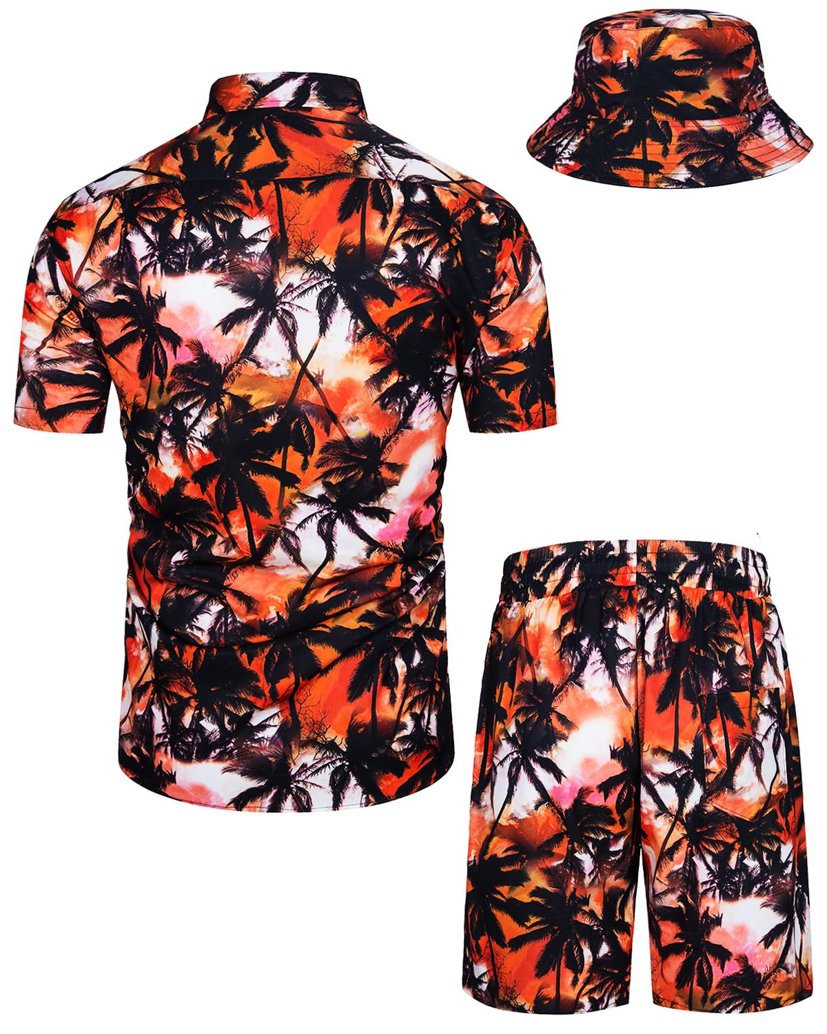 TUNEVUSE Tropical Chemise à Bouton Bas Homme