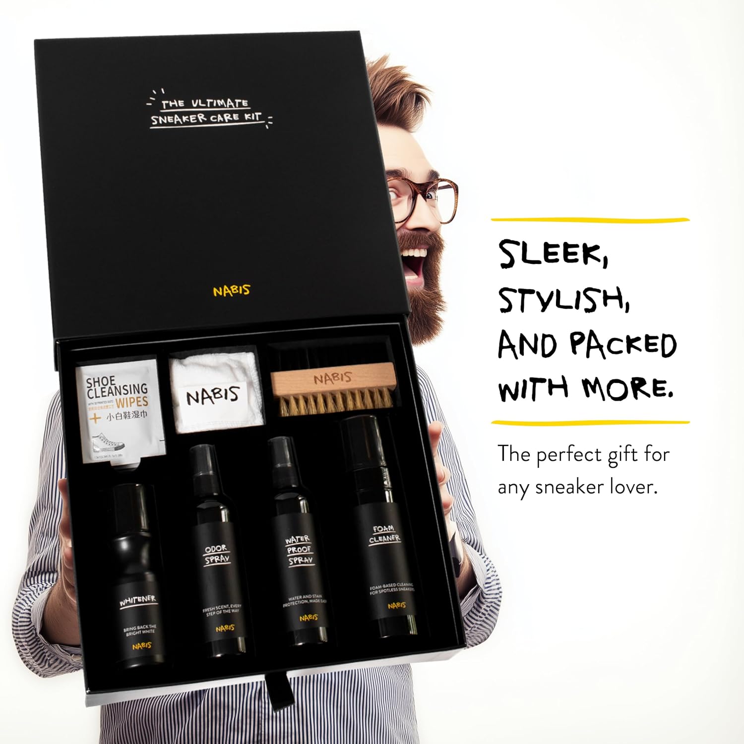 Premium Sneaker Cleaner Kit with Stylish Box – All-in-One Care for Sneakers – Great gifts for teen boys – Shoe Cleaner Sneakers – Shoe Cleaning Kit