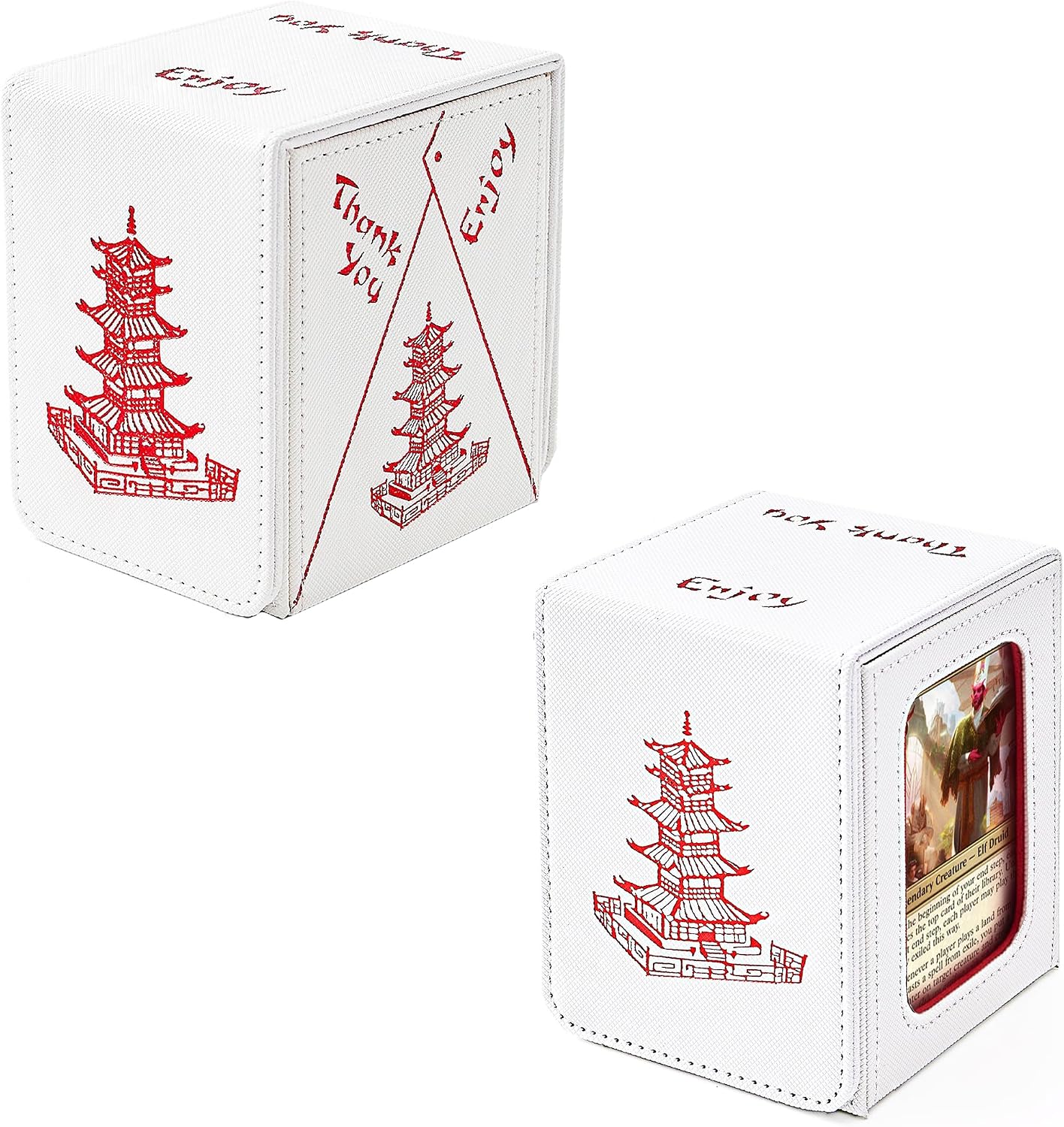 2 Versions Chinese Takeout MTG Deck Box Bundle