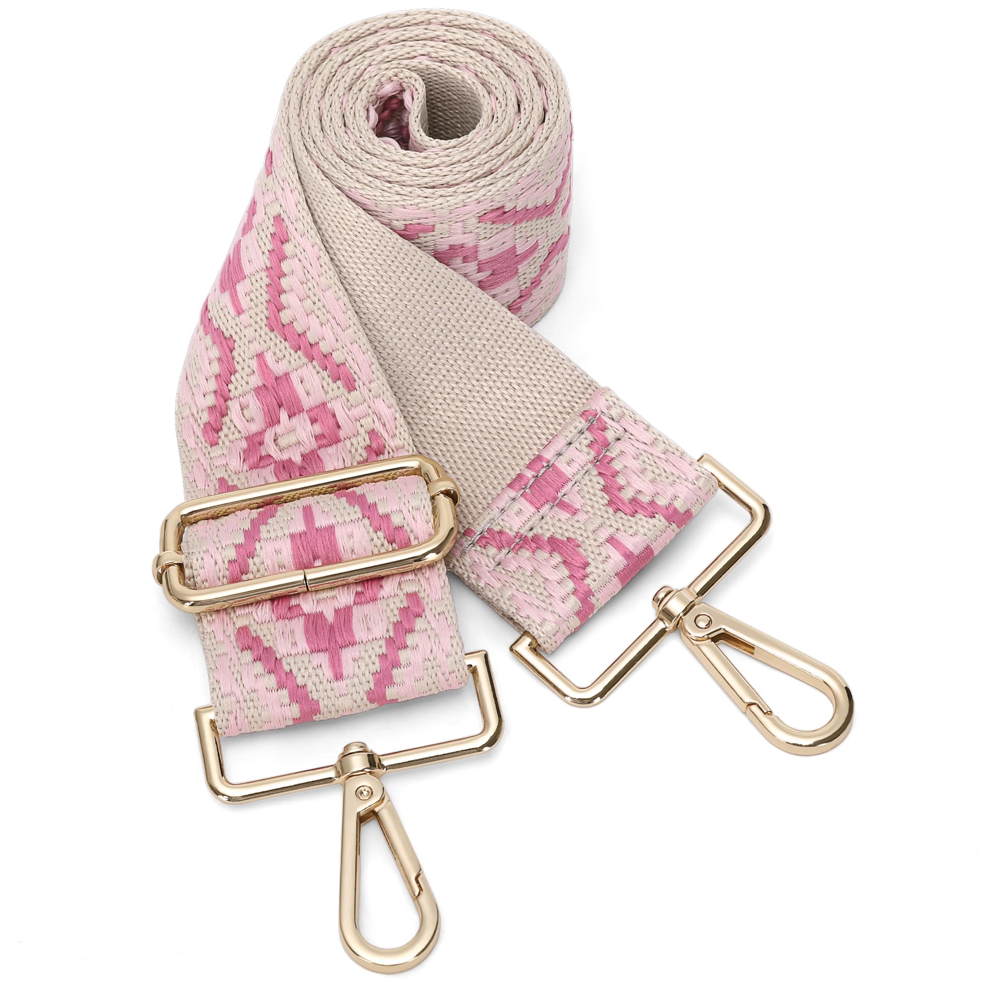 GINJKGO Purse Straps Replacement Crossbody - Adjustable Bag Strap for Purses, Wide Shoulder Strap for Women Guitar Purses