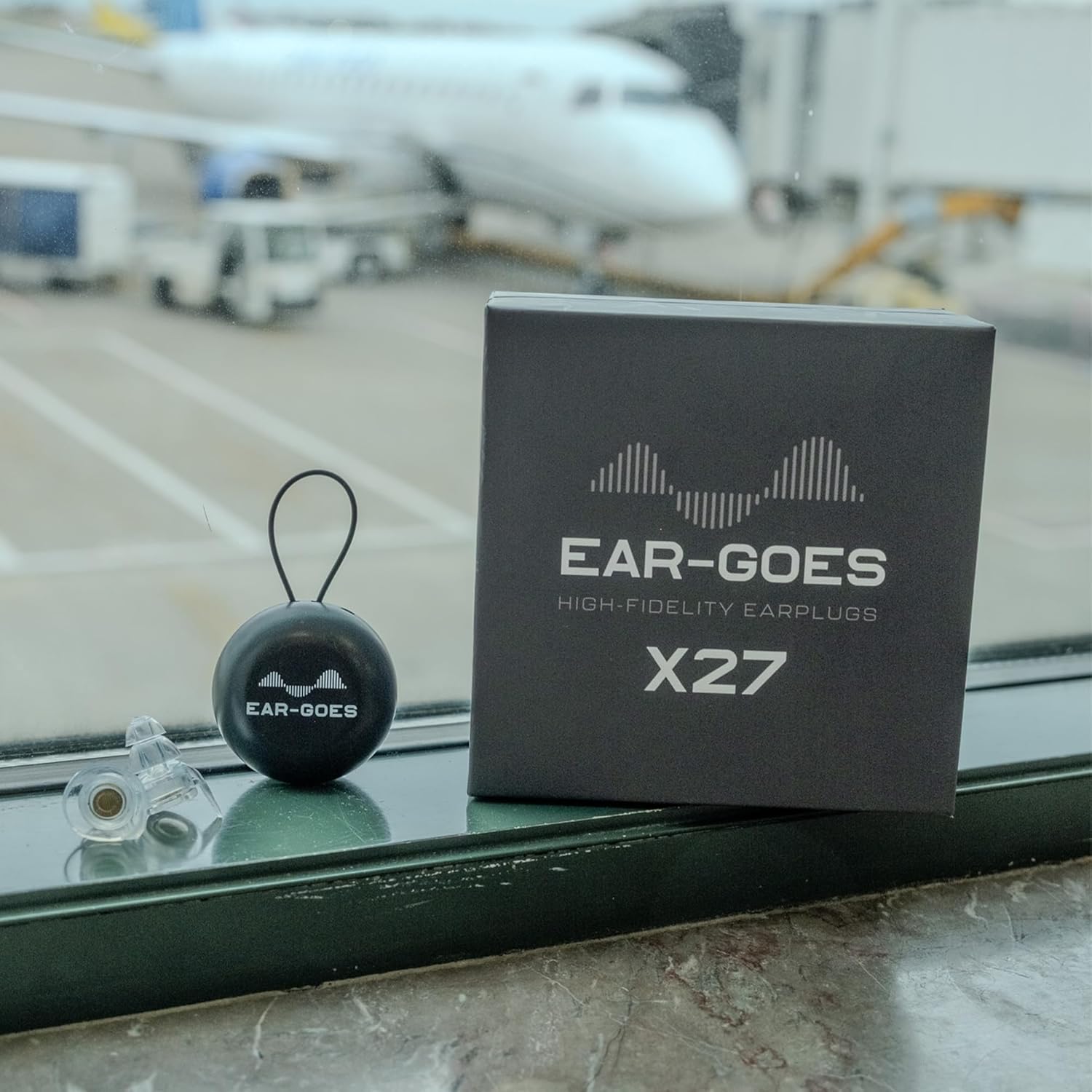 X27 Noise Reduction Earplugs for Sleeping - Reusable Noise Cancelling Earbuds, Featuring Two Sizes in One Case, Hearing Protection Silicone Earplugs for Sleeping, Shooting, Construction, and Aviation