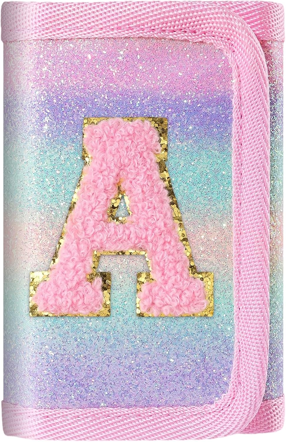 sundee Novelty Wallets for Kids Girls Trifold Wallet with Magic Sticker Coin Pocket for Sport Teen Birthday&Christmas Gifts Pink-E