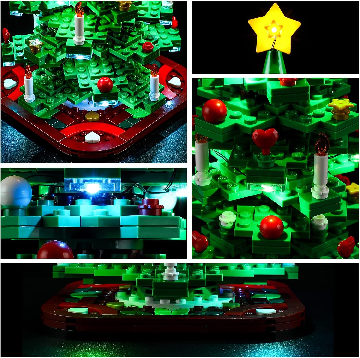 YEABRICKS LED Light for Lego-40573 Christmas Tree Building Blocks Model (Lego Set NOT Included)