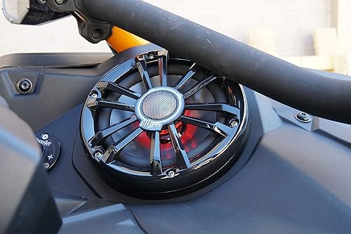 Vista 18 de UTV Stereo Can-Am Maverick X3 - Cápsulas de altavoces y kit de tablero de 6.5 pulgadas. Obtén más sonido de tu viaje. Kit de tablero