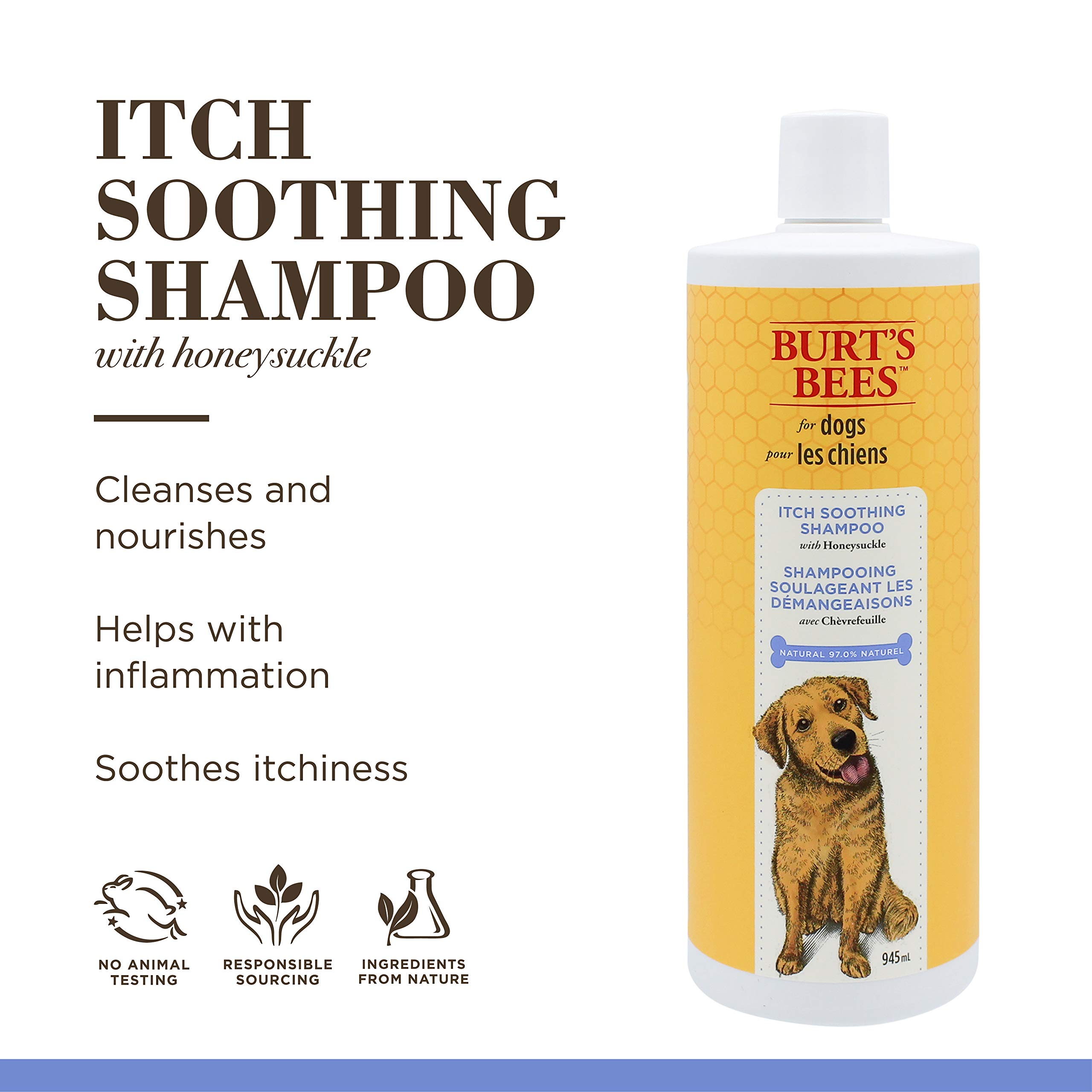Burts Bees For Dogs Natural Itch Soothing Shampoo With Honeysuckle