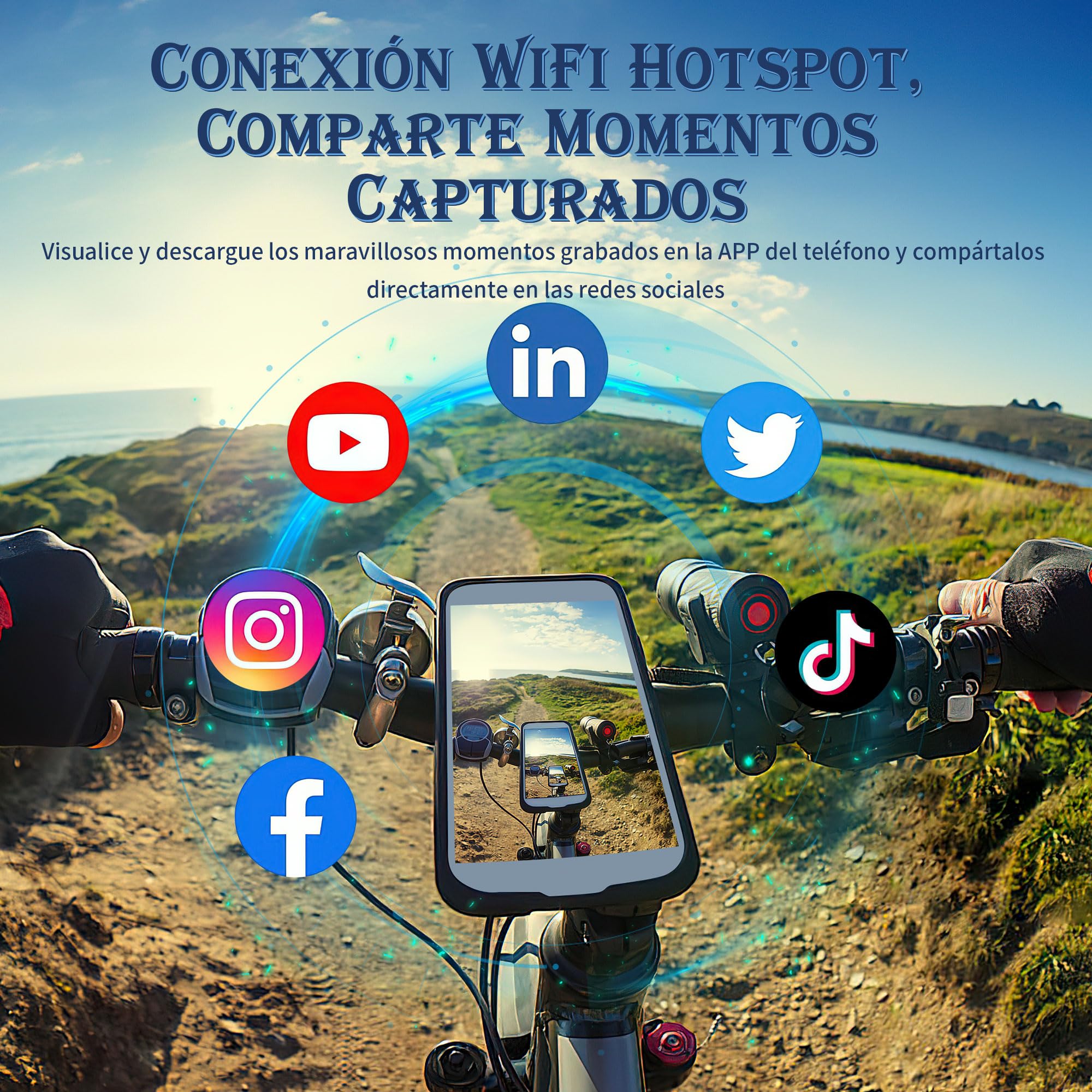 UYIKOO Cámara Espía Gafas de Sol, Mini Camara Oculta WiFi 1080P HD, Gafas con Camara de Deporte Grabación App Protección UV para Deportes al Aire Libre