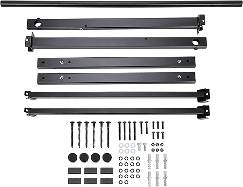 Miniatura 7 de Barra de pull up para montar en la pared, 50 pulgadas, para ejercitar, 500 libras