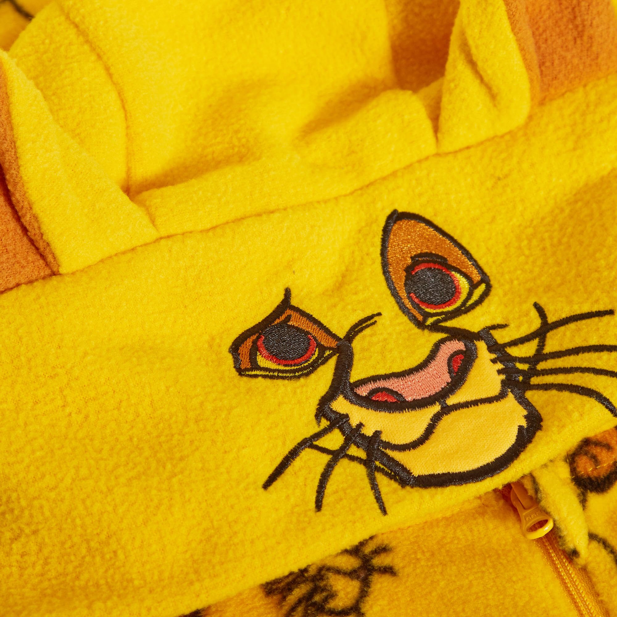 Disney Lion King Onesie Filles garçons Simba Tout en Un garçons Habiller Enfants vêtements de Nuit Lion Chaud Polaire Pyjamas