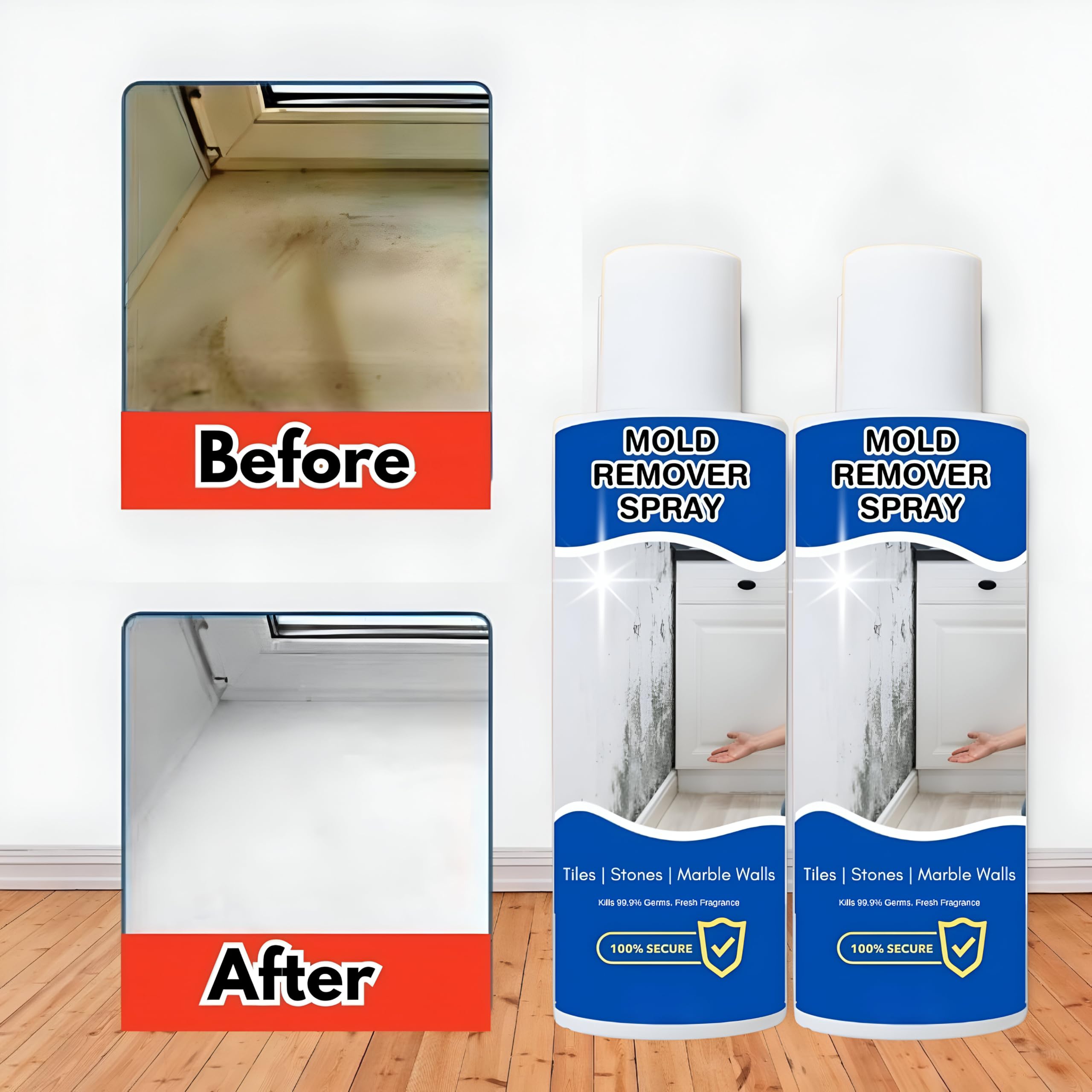 Mold Control Spray for Bathroom & Wall Use | Each 100ml Bottle | Suitable for Damp Areas, Tiles & Corners | Easy Application Spray 1