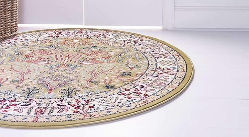 Miniatura 10 de Unique Loom Narenj Collection - Alfombra de área Bristol (2 pies 7 pulgadas x 11 pies, verdemarfil)