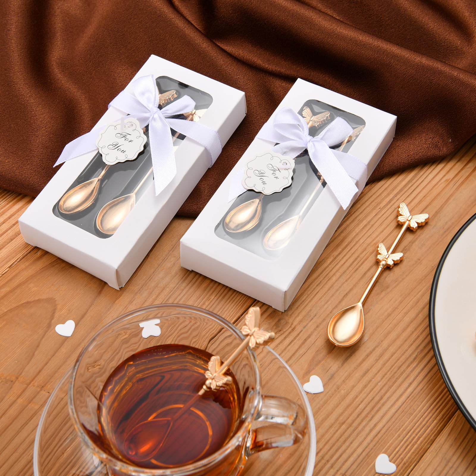 Wedding Favors For Guests Sunch Craft 10 Boxes 20 Pcs Heart Tea Spoons For  Wedding Favors Coffee Spoon Tea Party Souvenirs Bridal Baby Shower Guests  Return Gift Individual Package Paris Hilton, image size:1600x1600
