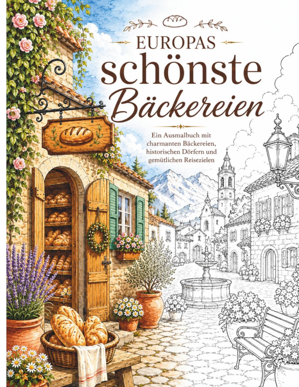 Europas schönste Bäckereien: Ein Malbuch für Erwachsene voller gemütlicher Bäckereien, französischer Pâtisserien, duftender Backstuben und süßer ... zum Entspannen, Abschalten und Genießen)