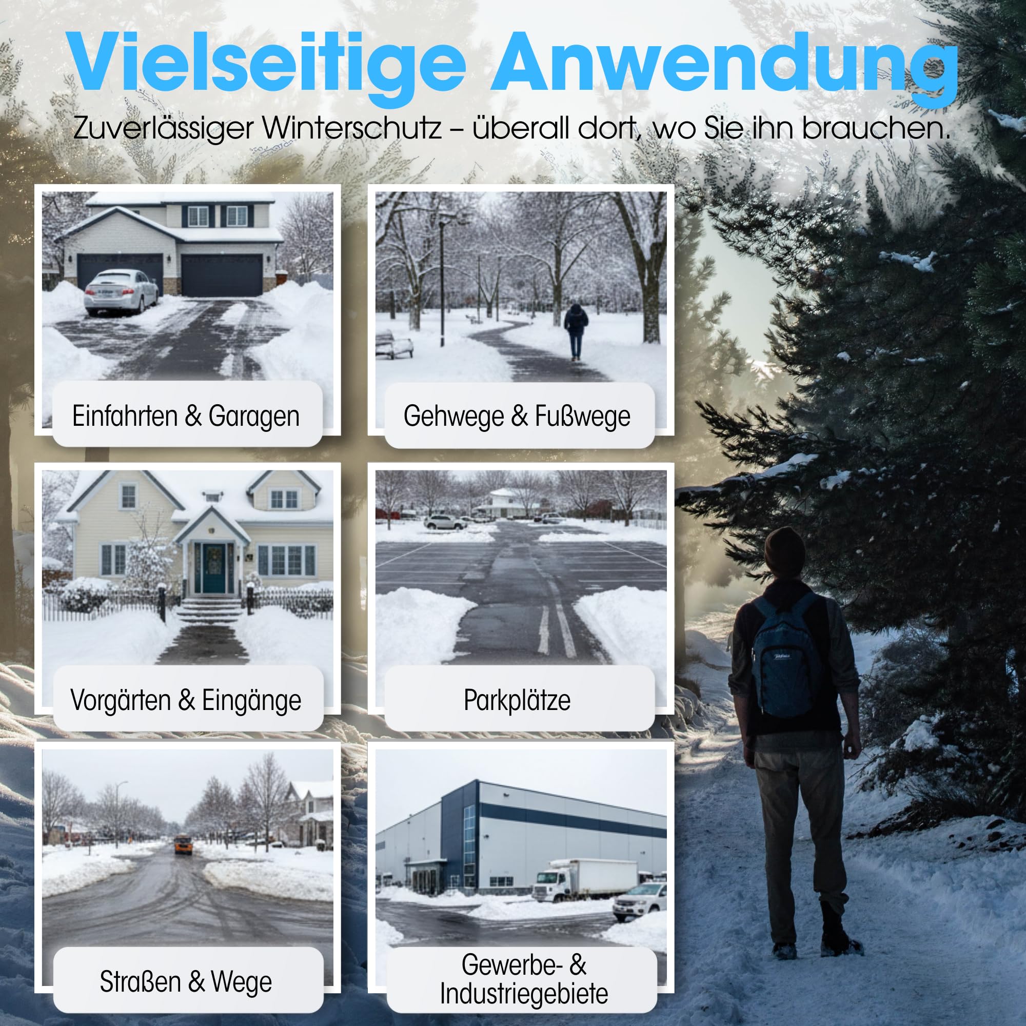 Auftausalz oder Streusalz 25kg ist der perfekte Schnee Salzstreuer - Schützen Sie Ihre Liebsten! Unser Winterstreumittel sichert Ihre Wege im Winter | Streugut aus 98% Nacl | Natureflix (25 kg)