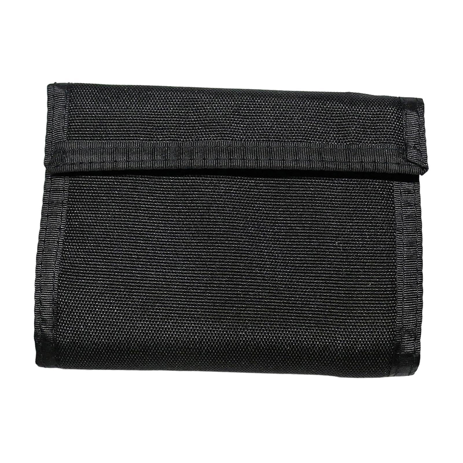 Bifold Wallet with Zippered Pockets Small Mens Wallet for Boys Teen Shopping Black-image-42