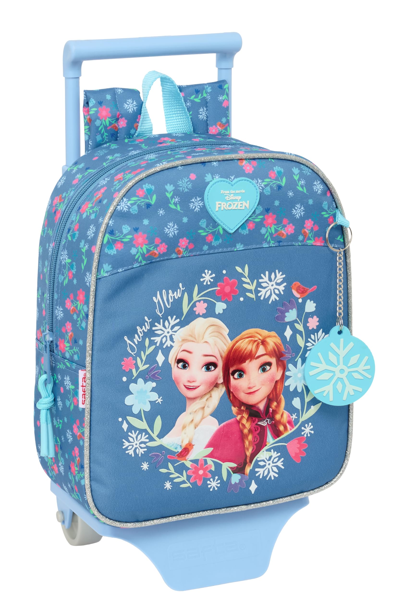 Frozen – Nursery Backpack with SAFTA Trolley, Ideal for Children of Different Ages, Comfortable and Versatile, Quality and Resistance, 22 x 10 x 27 cm