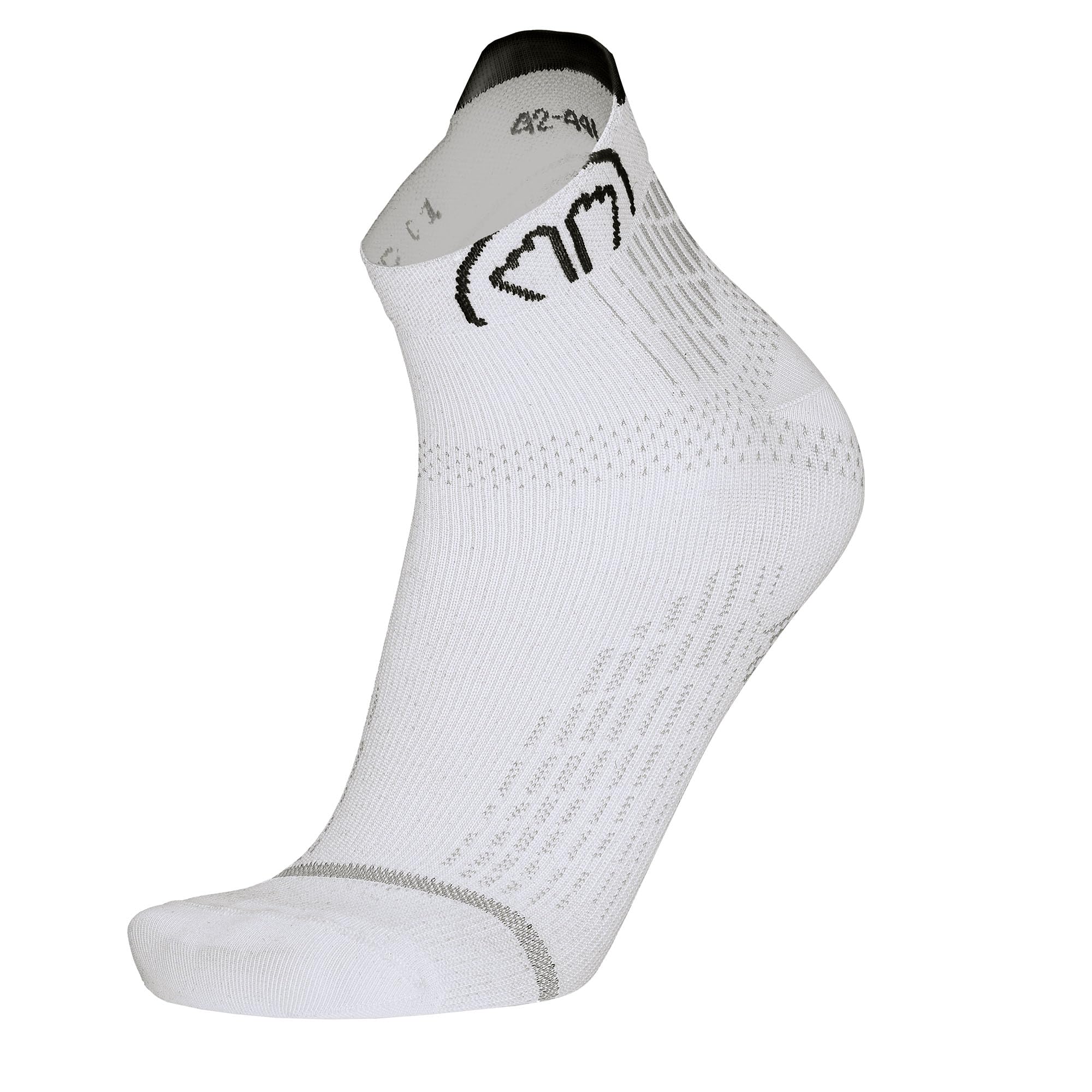 Sidas Unisex White Run Anatomic Ankle Socks, 41