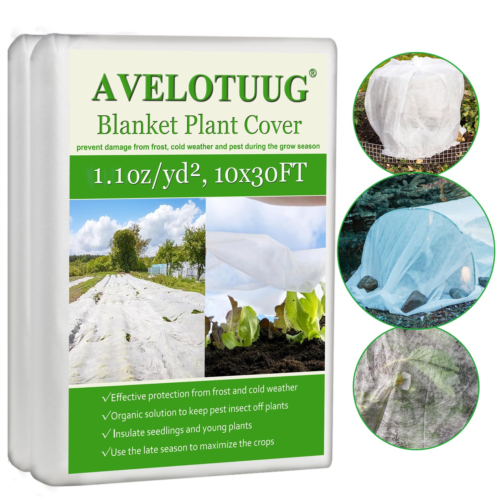 Amazon.com : AVELOTUUG Plant Covers Freeze Protection, 10ft×30ft