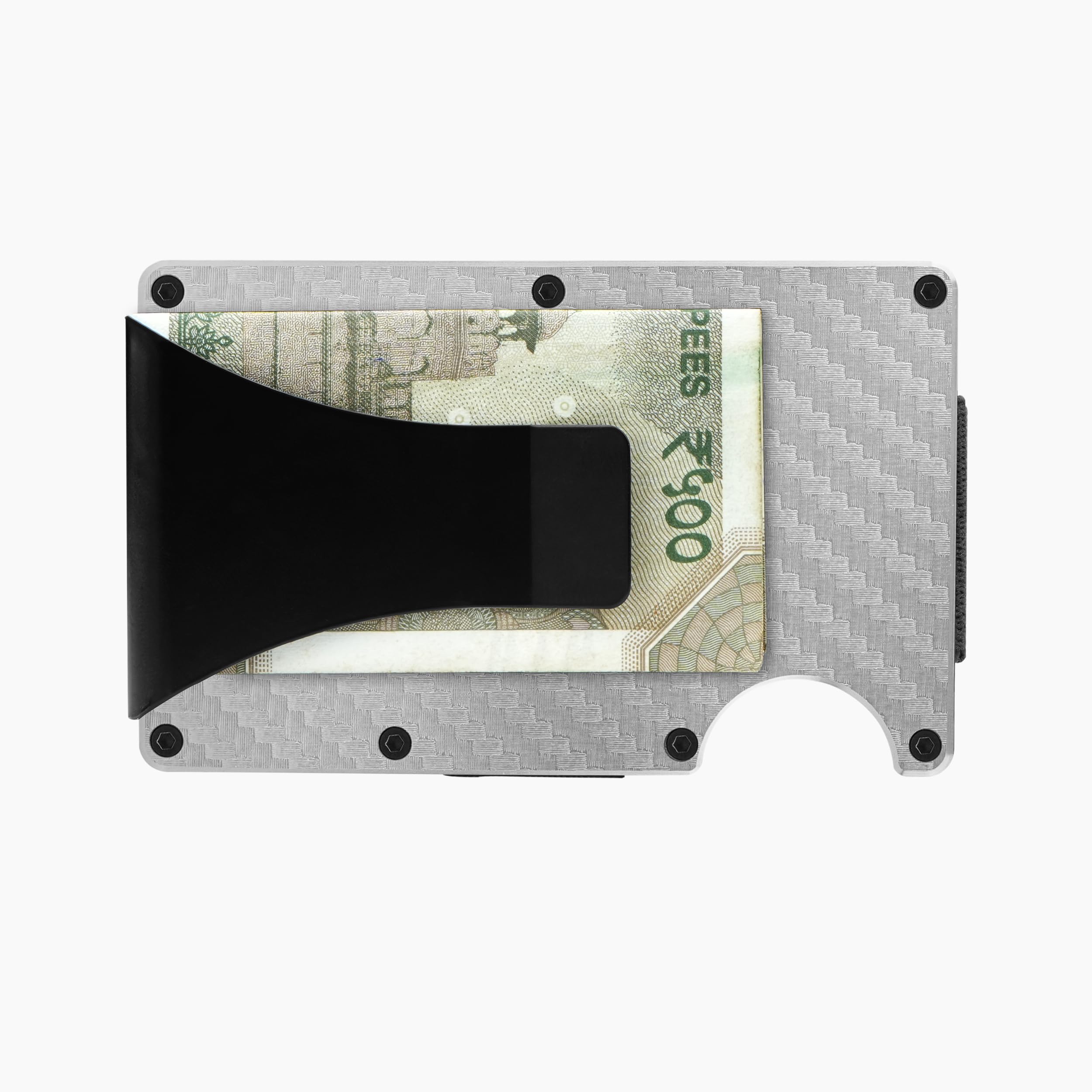 The Wallet Store Clip & Carry Metal Card Holder (Silver)