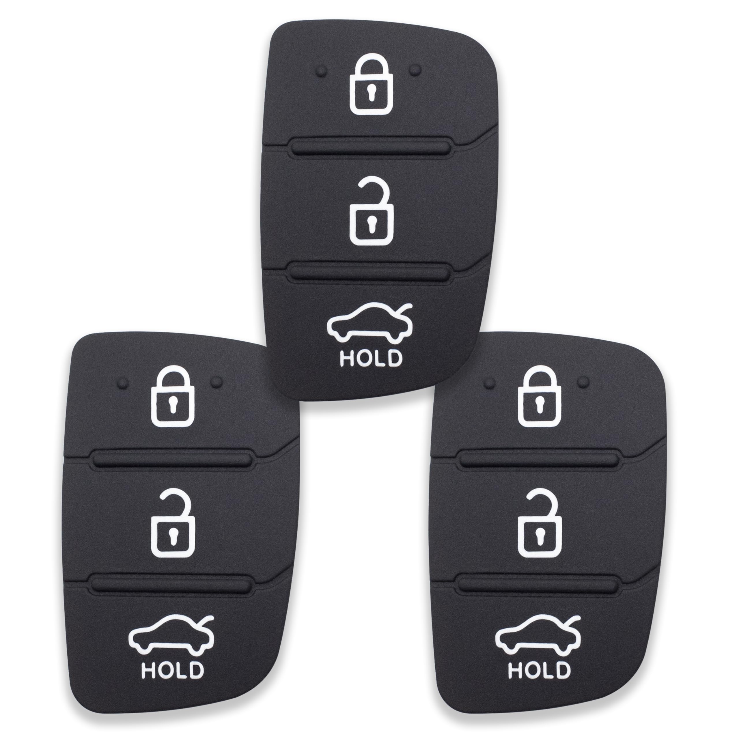 Keyforkess 10 Pz/lotto In Gomma Auto Tasto Chiave Pad Per Hyundai 3/4 - Foto 7