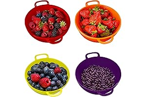 4 Pack Mini Colanders: Efficient Straining for Every Kitchen Task!