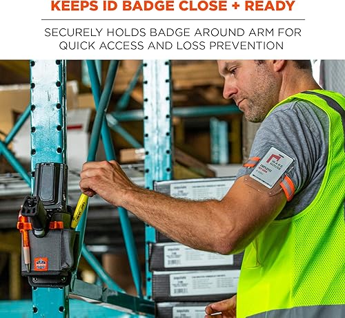 Miniatura 2 de Ergodyne squids porta insignias porta identificación de vinilo con banda.