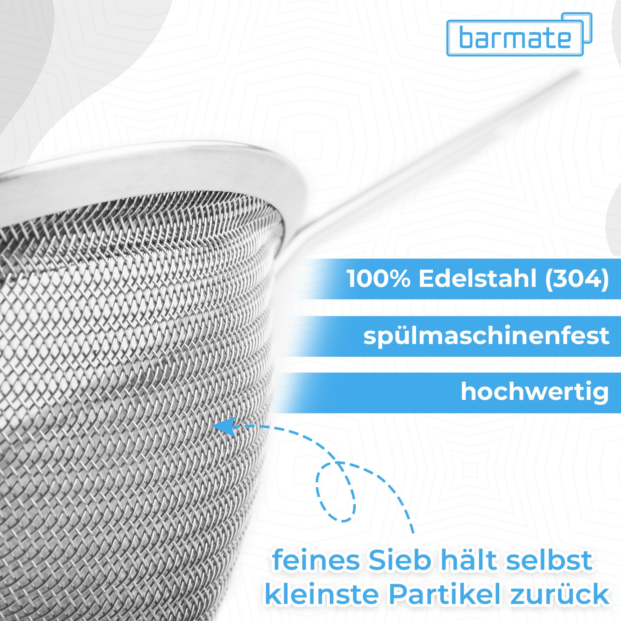 Cocktail Shaker aus Edelstahl, Profi Boston Shaker, hochwertiges Barzubehör, 2-teilig 750ml (3er Set (Shaker + 2 Siebe))