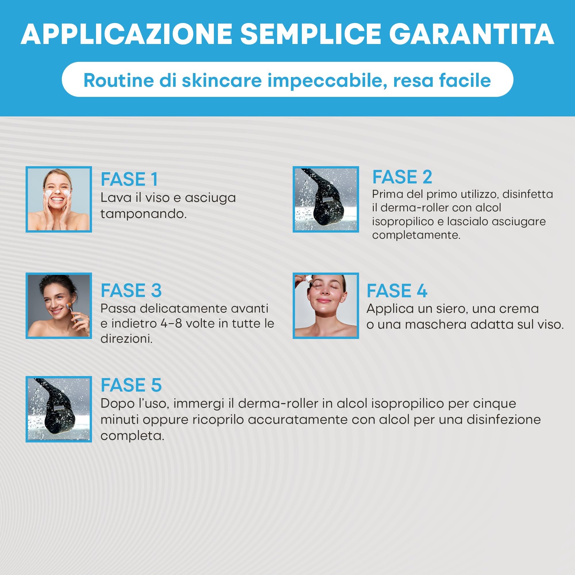 Dermaroller Ultra-Largo per il Viso – Kit di Microneedling per Uso Domestico, Rullo a Micro-Aghi da 0,25 mm per la Cura della Pelle, Superiore al Microneedling Pen/Derma Pen