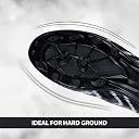 Aivin Pro Rattle Snake Football Stud, Lightweight Insole/Comfort and Grip Football Shoes for Men Black/White gallery image