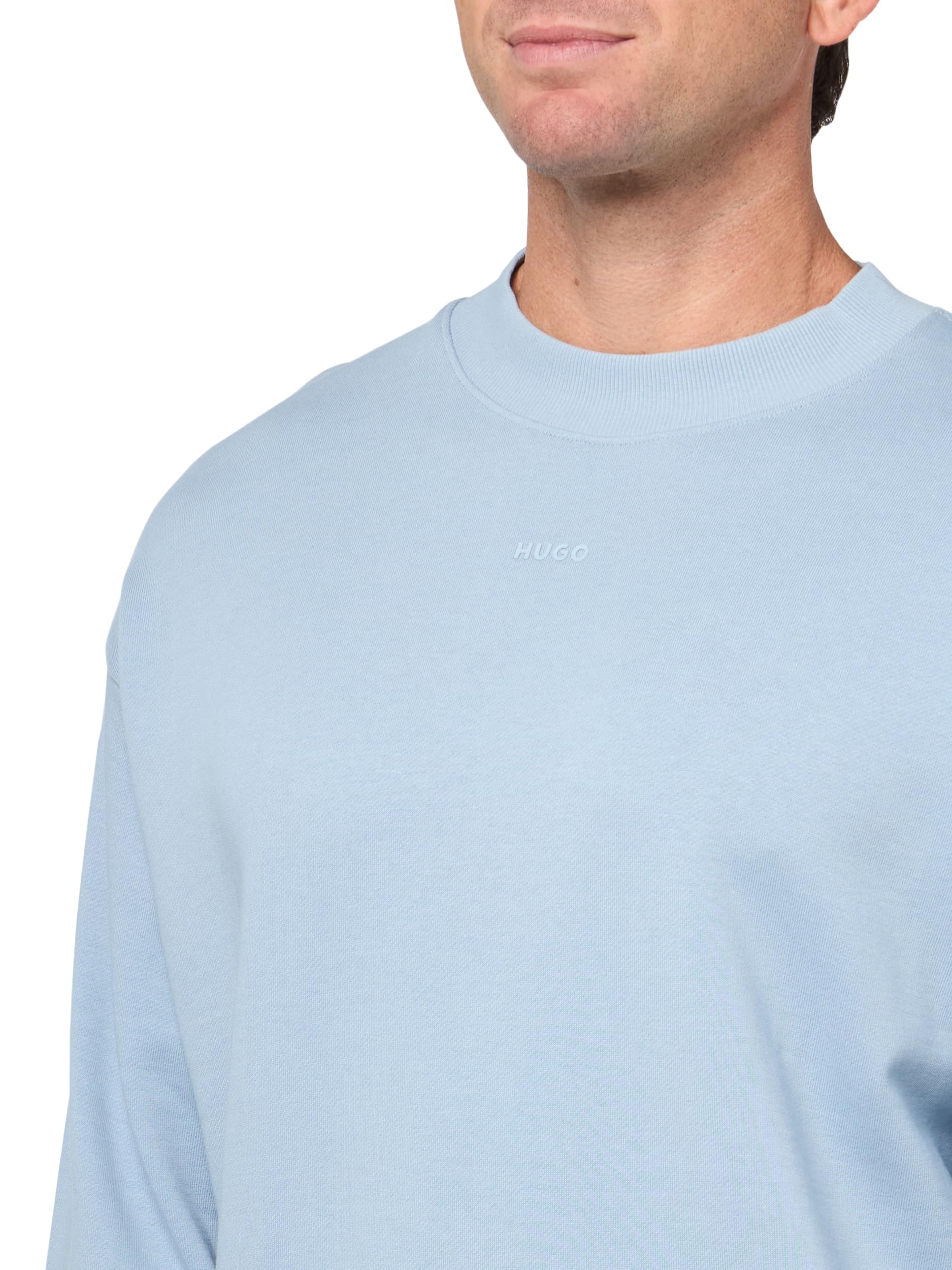 HUGO womens Small Logo French Terry Sweatshirt