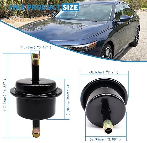 Miniatura 2 de Filtro de líquido de transmisión automática ATF 25430-PLR-003 044-0382 compatible con Honda Accord Civic CRV CRZ Element Fit Insight Odyssey,