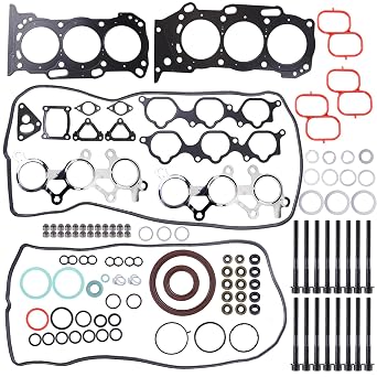 PHEZEN Car Accessory-Head Gasket Set with Bolts Compatible with 2005-2015 Toyot*a Ca*mry Sienn*a Lexu*s ES350 3.5L 2GRFE, Engine Repair Gasket Kit Replaces Part 8614915105 HS26321PT ES72249