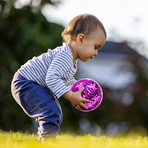 Miniatura 6 de Balón de fútbol tamaño 4, tamaño 3, tamaño 2 con bomba desinflada, juguetes de dinosaurio de unicornio con purpurina para niños pequeños