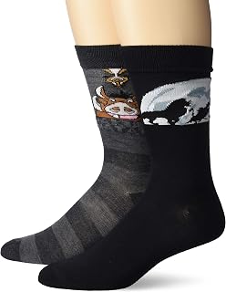 Disney mens Lion King 2 Pack Crew Socks