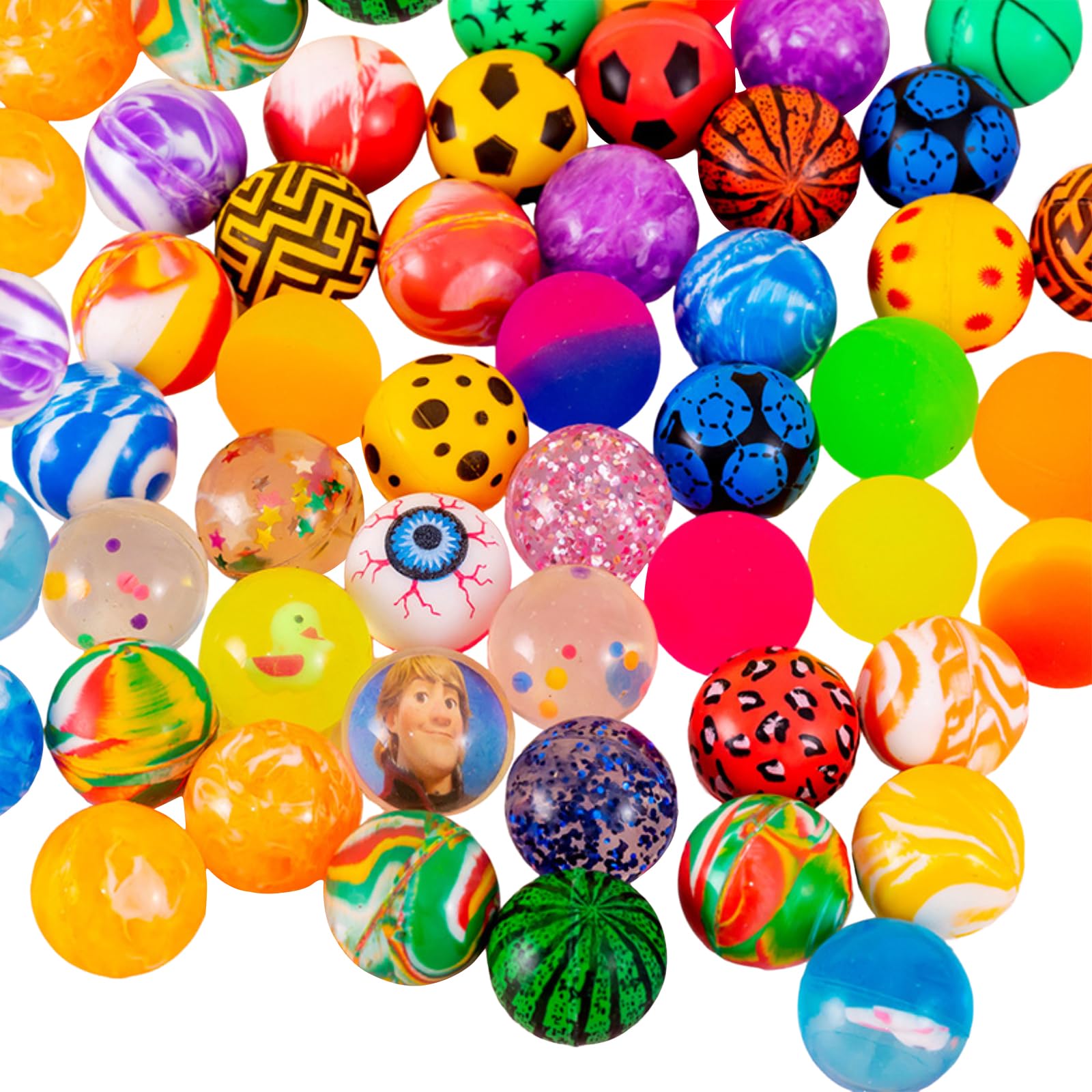 Leonshco Pelotas de goma 5 mm para niños rebote saltar relleno piñata