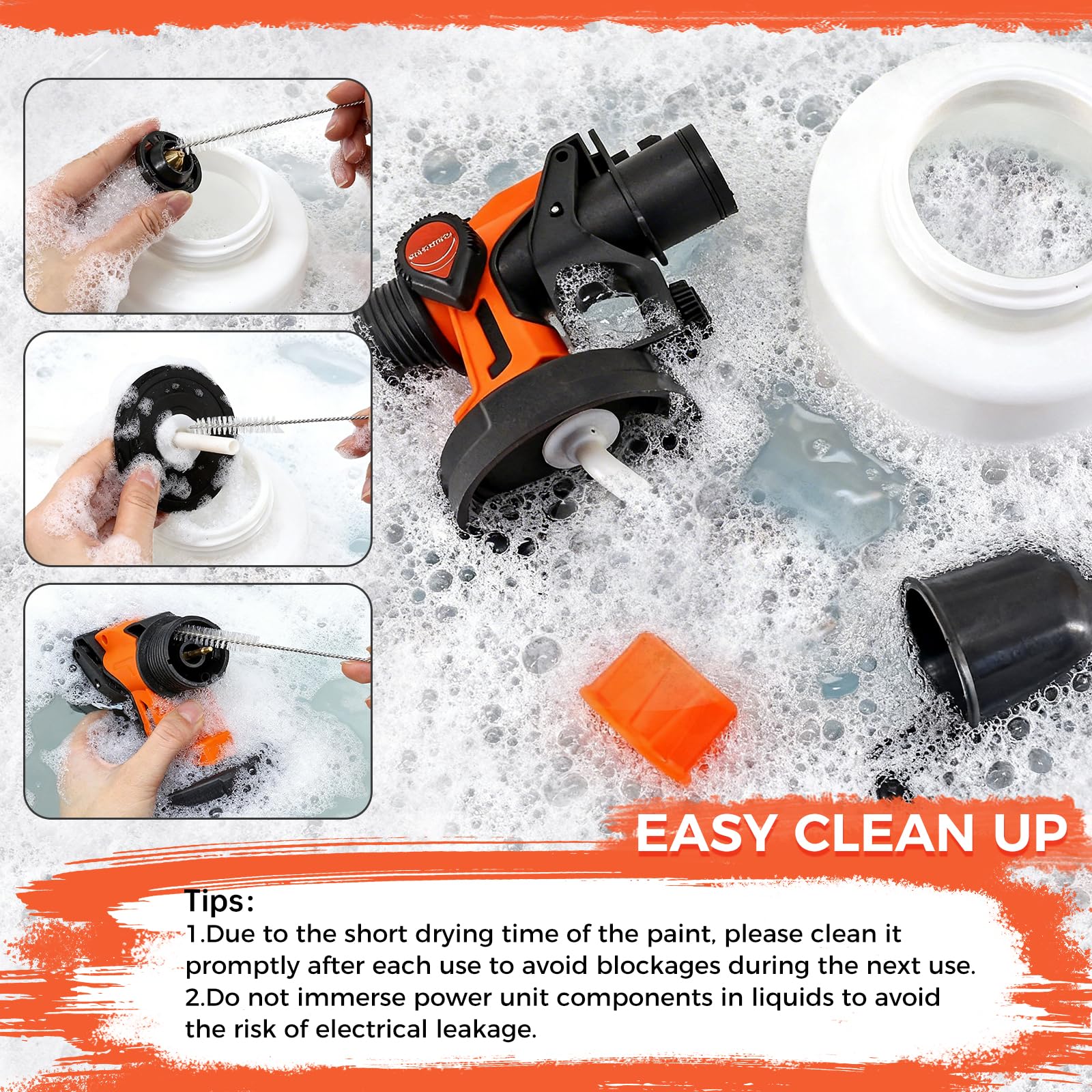 COMOWARE Paint Sprayer - DIY Painting & Furniture -7 COMOWARE Paint Sprayer - DIY Painting & Furniture -7