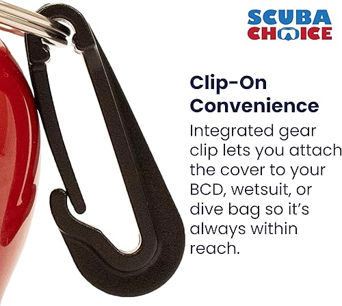 Miniatura 4 de Buceo Buceo Skum-Ball Regulador Boquilla Cubierta con Clip