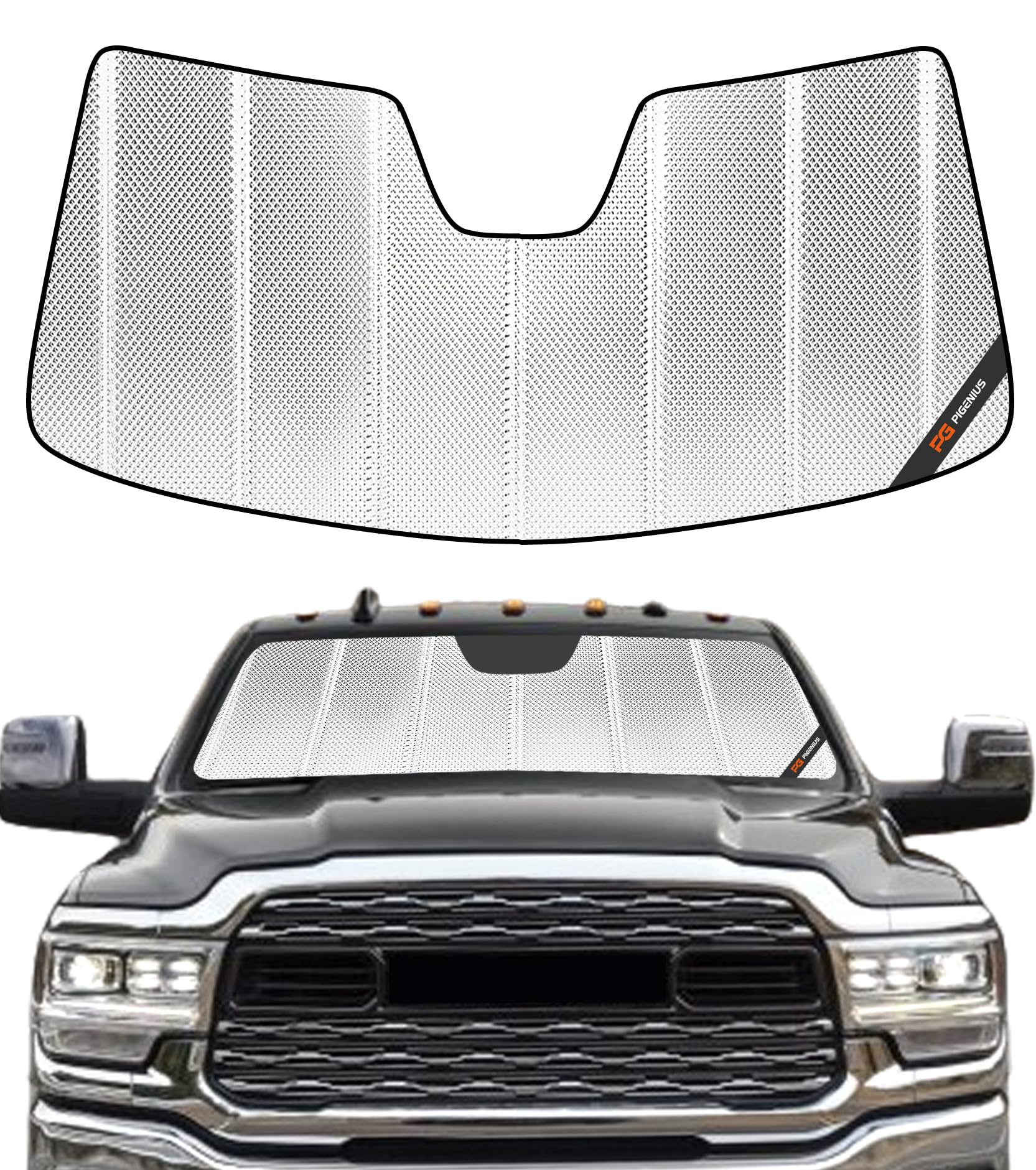 Amazon.com: Pigenius Windshield Sunshade for Ram 2500/3500/4500