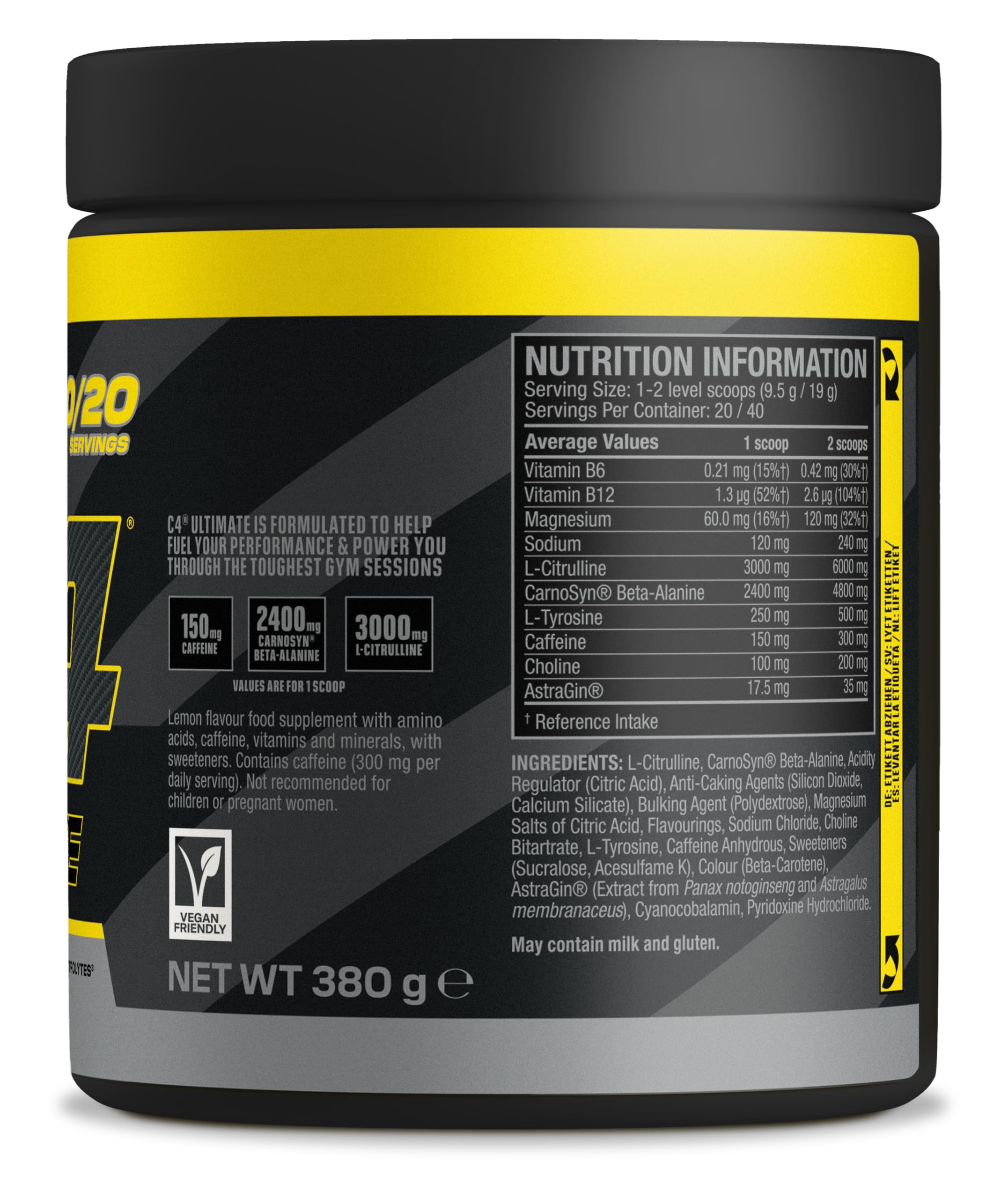 Cellucor C4 Ultimate, Lemon Twist - 520g