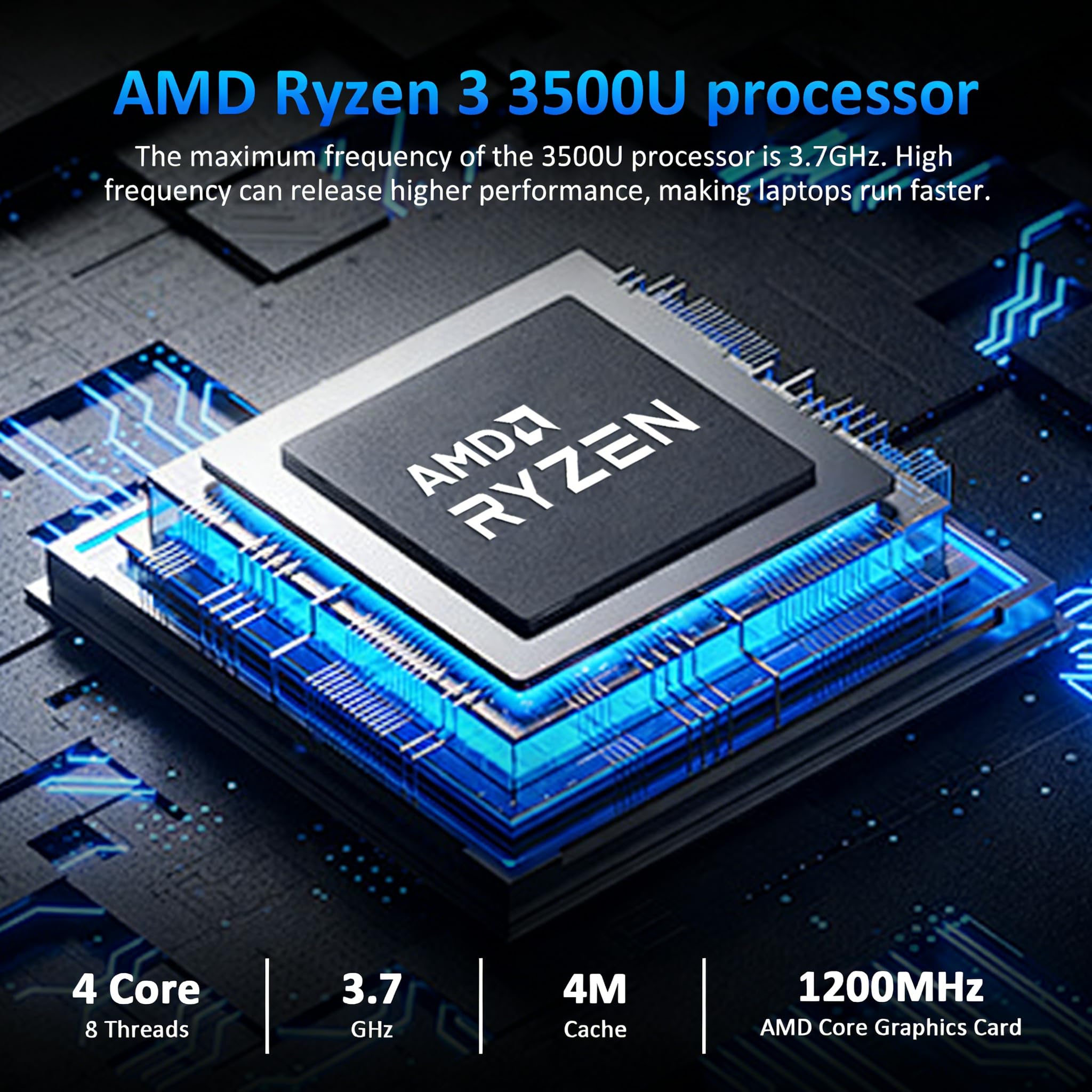 CYCLUS 16" PC Portable Étudiants Bureautique Créatif – AMD Ryzen 5 3500U (4C/8T 3,7 GHz), 16Go RAM, 512Go SSD, Vega 8, Clavier Rétroéclairé + USB-C + Membrane AZERTY