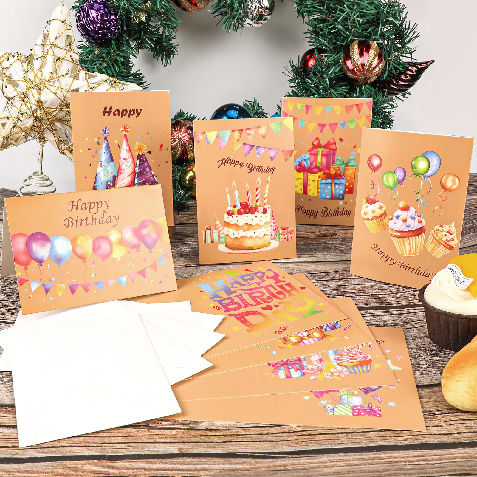VOKT Confezione da 30 biglietti di compleanno assortiti, 20
