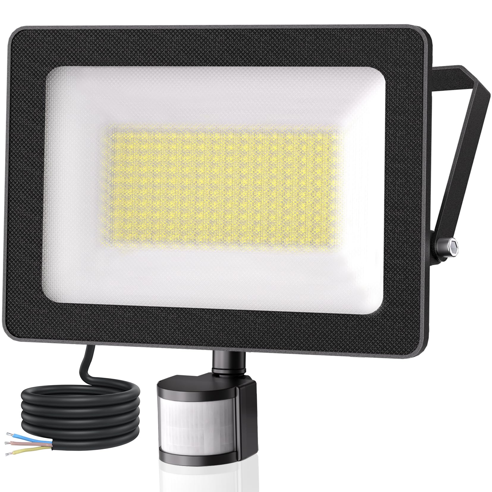 CLY Reflektor LED z czujnikiem ruchu na zewnątrz 100 W