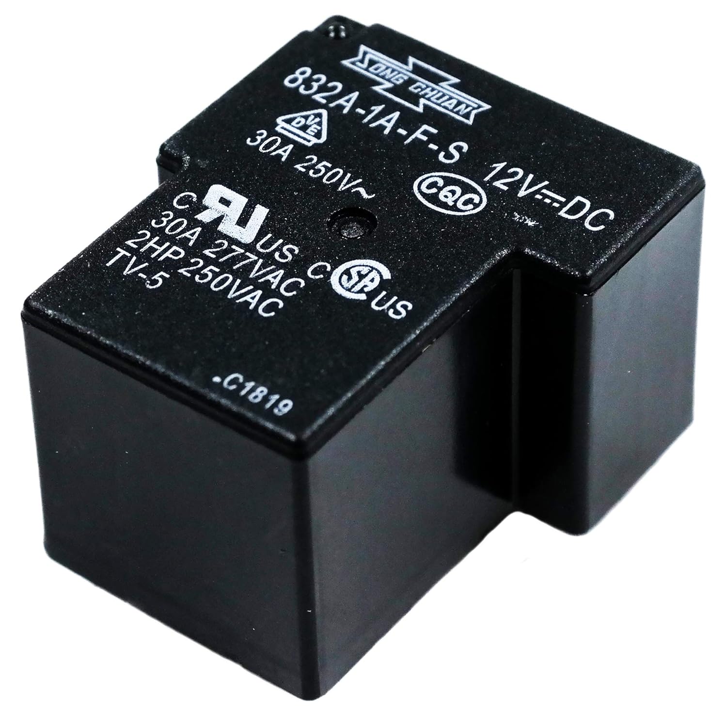 Song Chuan 832A1AFS Relay 30 A SPST (1 Form A) 12 VDC