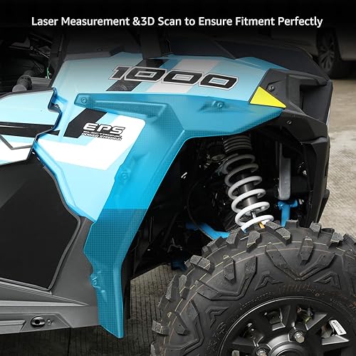 Miniatura 2 de RZR XP 1000 Extensor de guardabarros delantero más ancho, A & UTV PRO XXL Full Mud Guard para 2014-2023 Polaris RZR XP 1000  TurboS 1000900  900 S 2