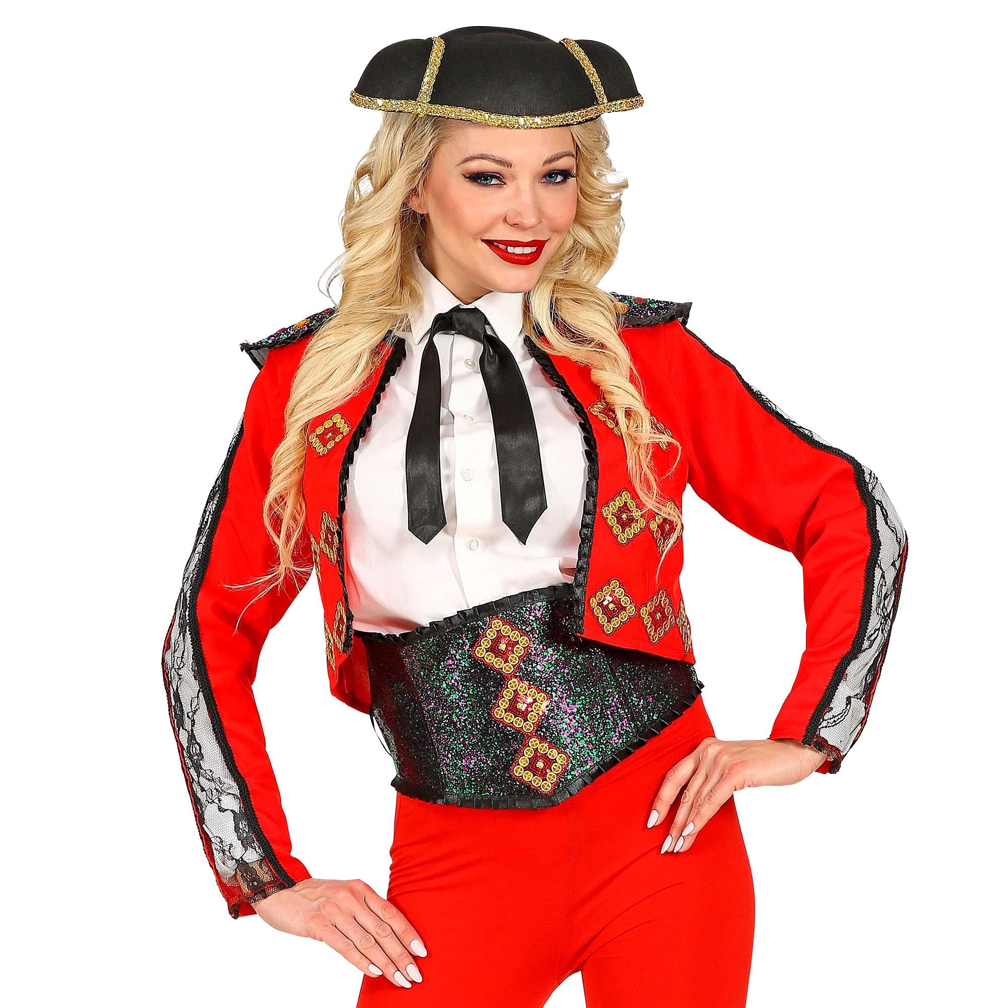 W WIDMANN MILANO Party Fashion - Costume Matador, Jacket and Belt, Spaniard, Bullfighter, Carnival