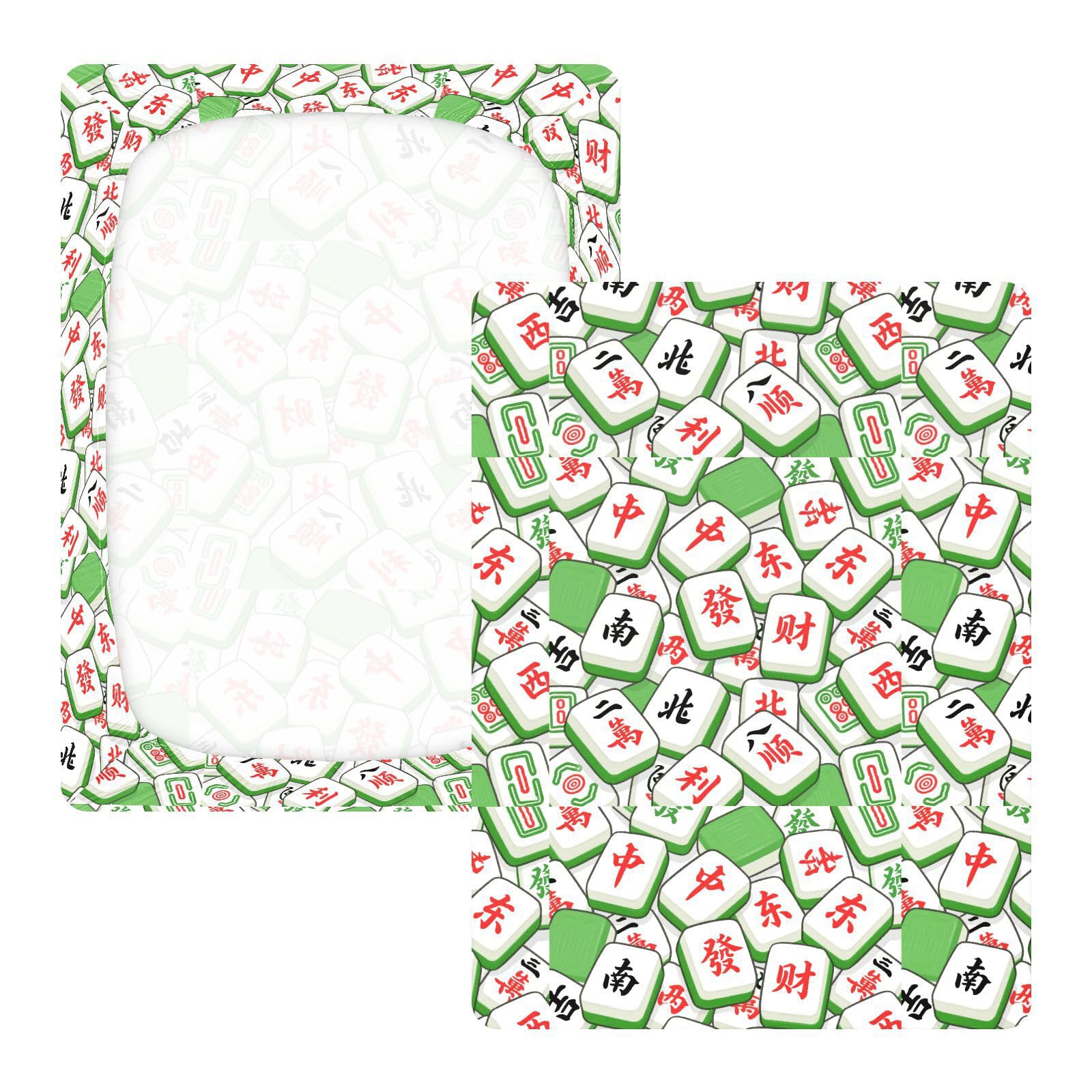 Kreskówka Mahjong zielone łóżeczko dziecięce prześcieradła dla chłopców dziewcząt bawełna dziecko Playard prześcieradło miękkie wygodne chłopiec dziewczynka łóżeczko dziecięce prześcieradło do
