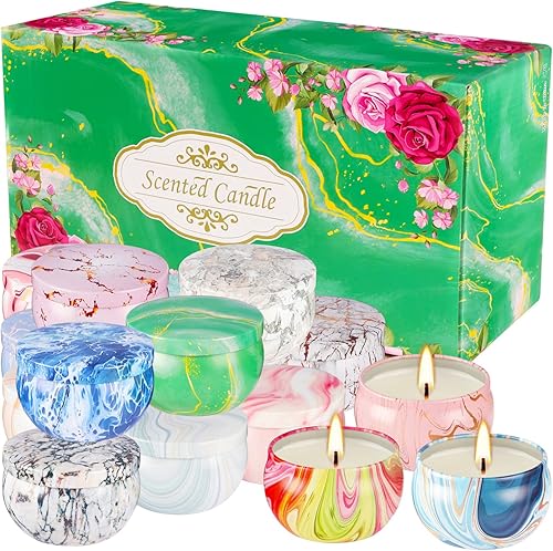Miniatura 2 de Juego de 16 velas de fragancia/aromaterapia para mamá, mujer, 2.5 onzas, para baño perfumado en el hogar, yoga, cera de soja natural, día de la
