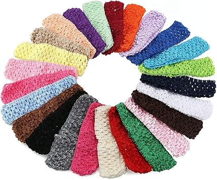 Zeagro Lot De 50 Serre Tetes Elastiques Pour Bebe Fille Amazon Fr Bijoux