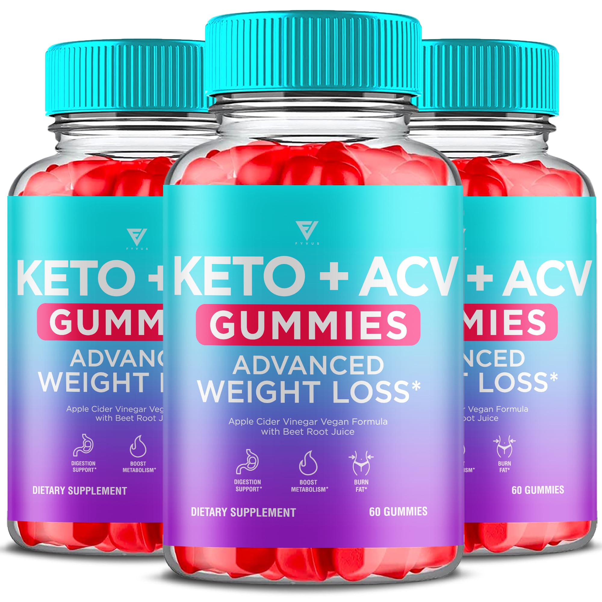 (3 Pack) Keto ACV Gummies Advanced Weight Loss, ACV Keto Gummies for Weight Loss Women Men Keto + 1000MG Apple Cider Vinegar Advanced Fat Burn Dietary Support Gummy Supplement Formula (180 Gummies)